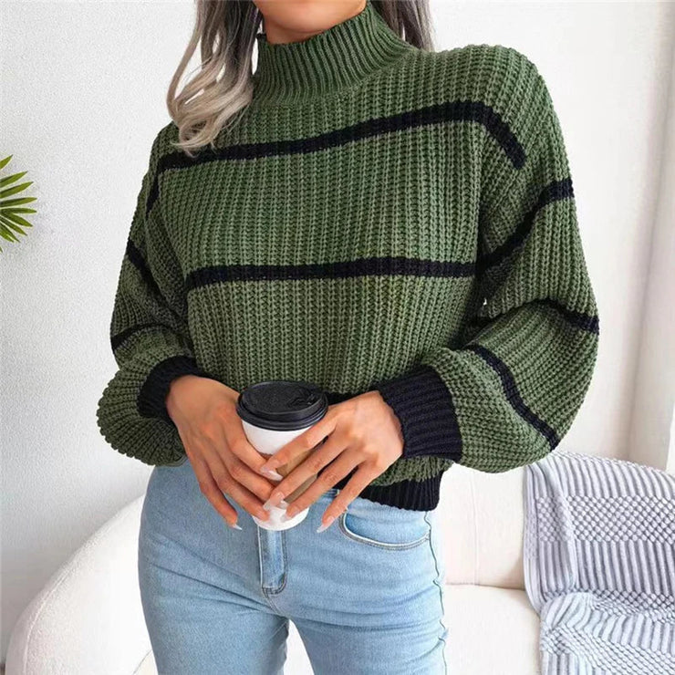Marina™ | Suéter de Alta Costura con Cuello Alto