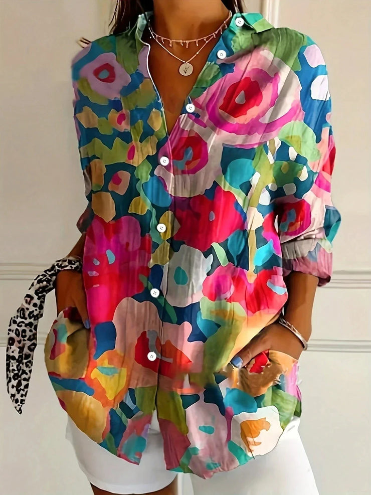 Florencia™ | Blusa colorida con estampado alegre