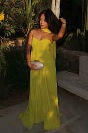 Aurelina™ | Vestido Maxi Plisado Sin Tirantes