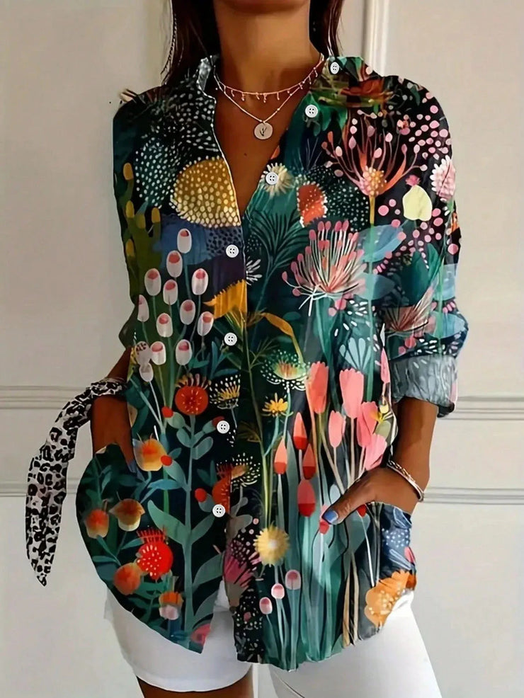 Florencia™ | Blusa colorida con estampado alegre