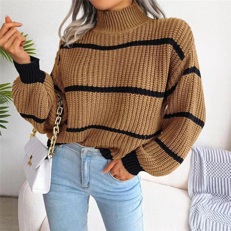 Marina™ | Suéter de Alta Costura con Cuello Alto