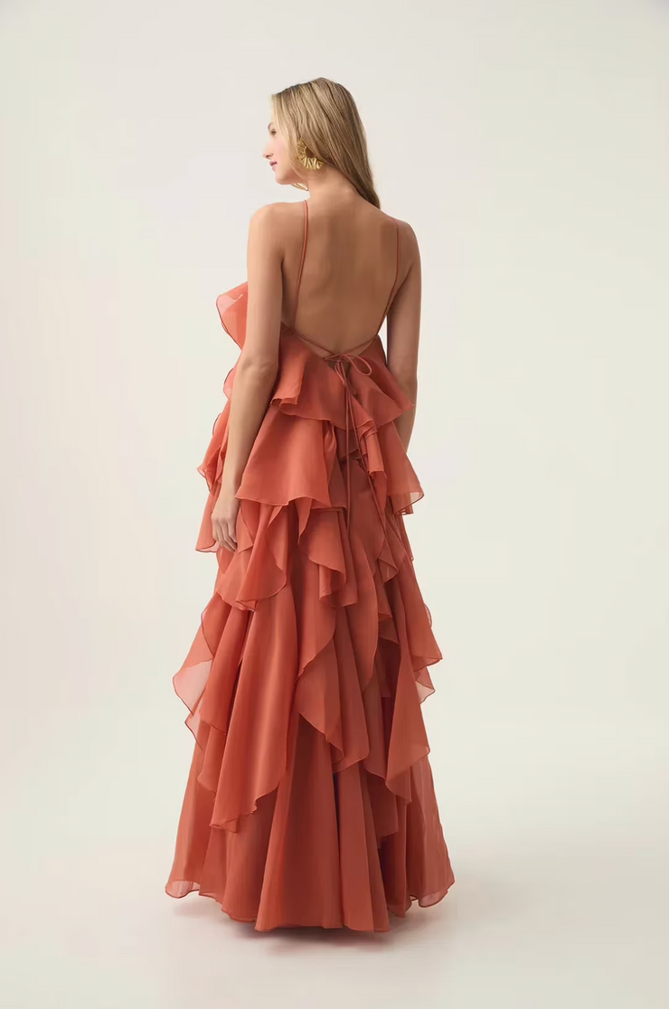 Rosaura™ | Vestido Maxi con Efecto Relieve