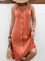 Gabriela™ | Vestido sin mangas con escote en V