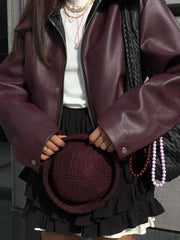 Ana - Bomber de cuero