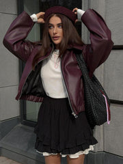 Ana - Bomber de cuero