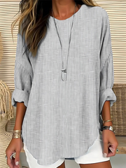 Maya™ | Blusa Moderna a Rayas