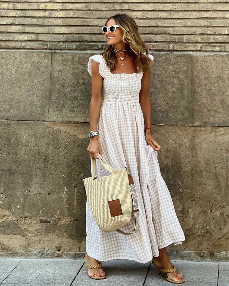 Elisa™ | Vestido Casual de Cuadros y Cómodo