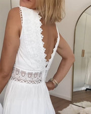 María™ | Elegante Vestido de Encaje con Escote en V