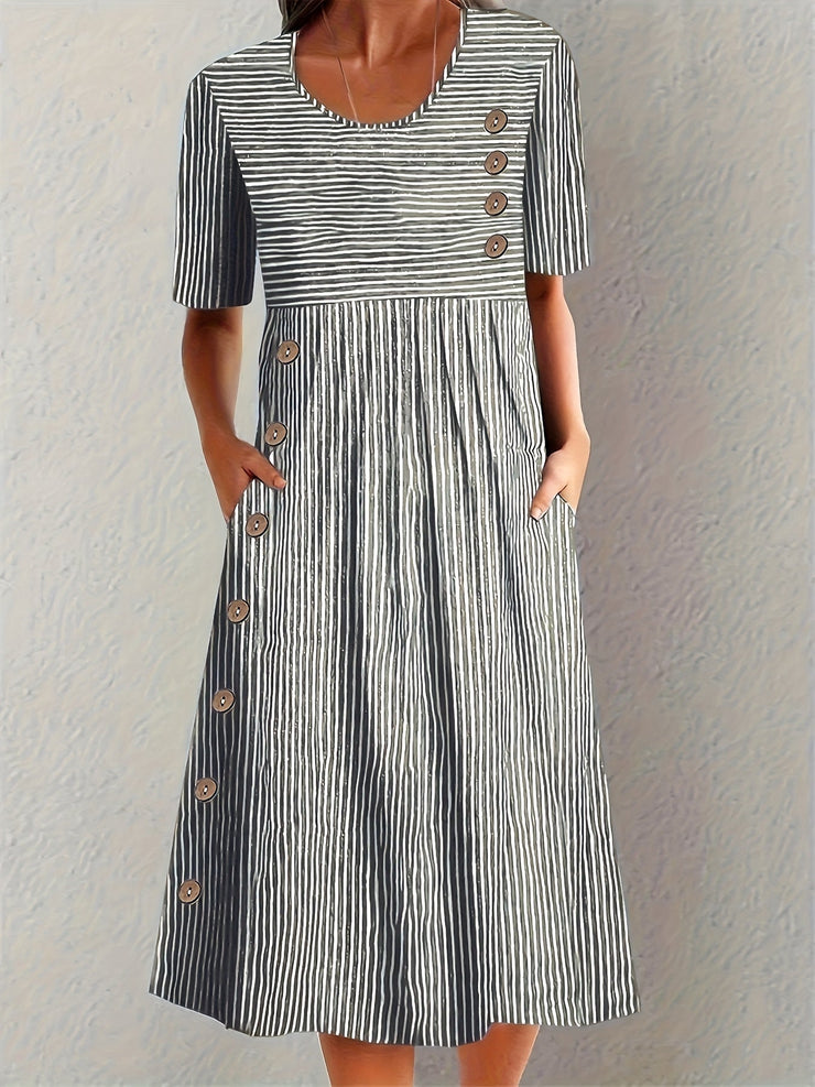 Camila™ | Vestido de verano a rayas