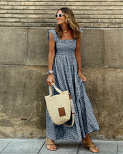 Elisa™ | Vestido Casual de Cuadros y Cómodo