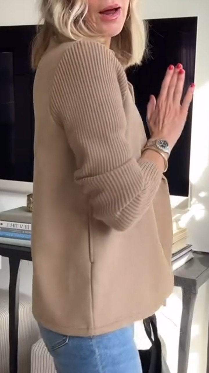 Amora | Blazer Elegante con Mangas de Punto