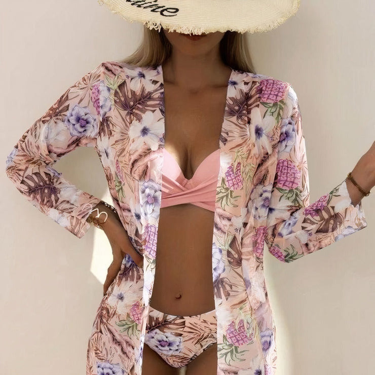Alicia™ | Conjunto de Bikini con Camisa a Juego