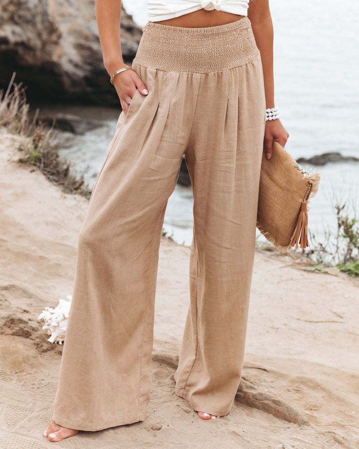 Susana™ | Pantalones Amplios de Algodón y Lino