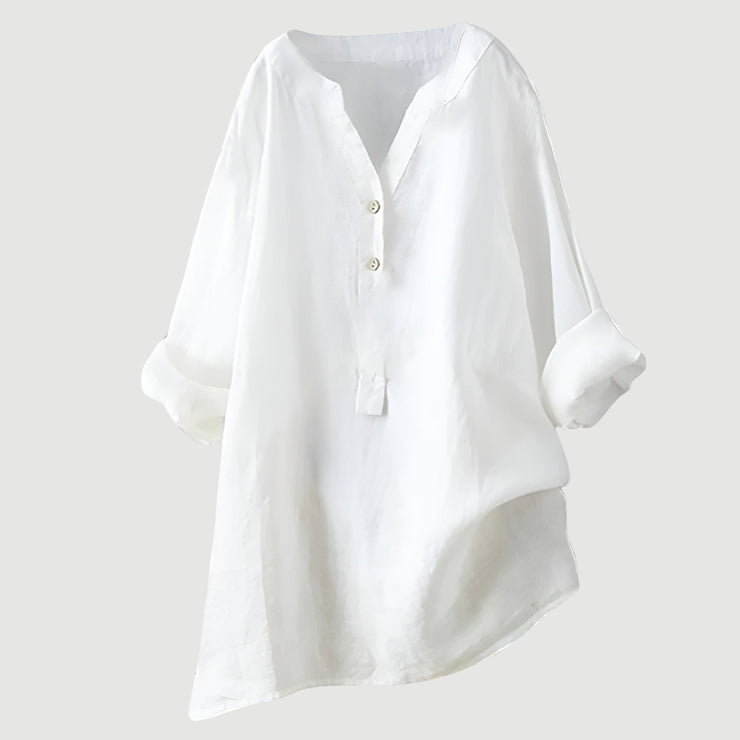 Carmen™ | Camisa de lino fresca con botones