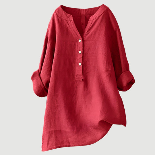 Carmen™ | Camisa de lino fresca con botones