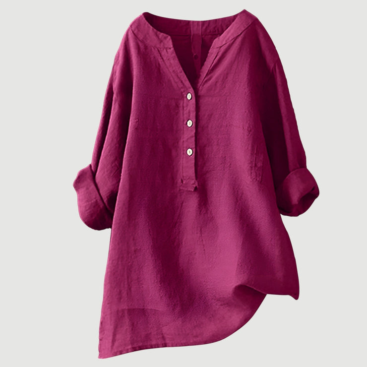 Carmen™ | Camisa de lino fresca con botones