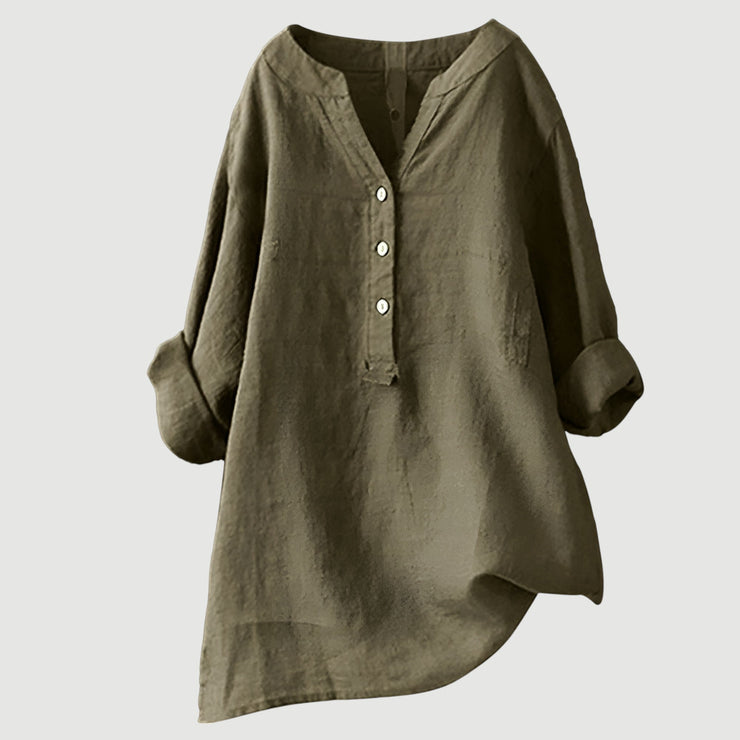 Carmen™ | Camisa de lino fresca con botones