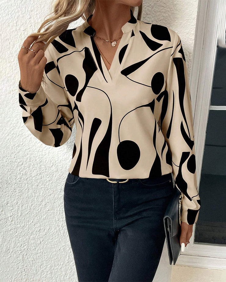 Estela™ | Blusa Estampada con Cuello