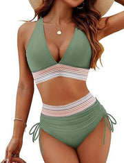 Carina™ | Conjunto de Bikini de Cintura Alta