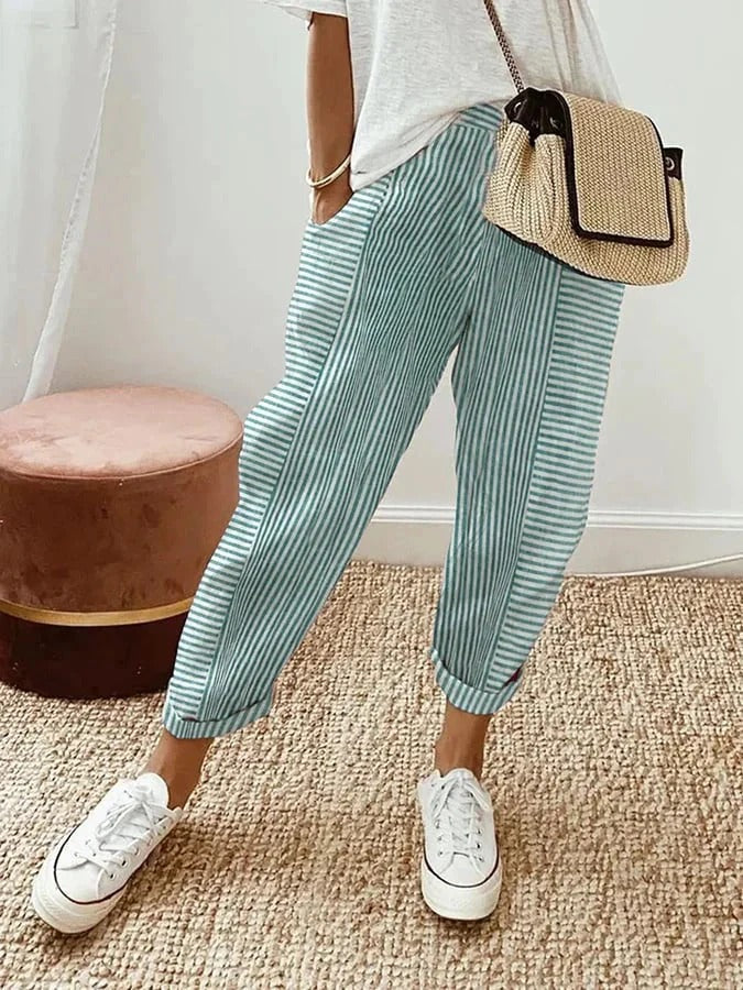 Lucía™ | Pantalones a Rayas con Estilo