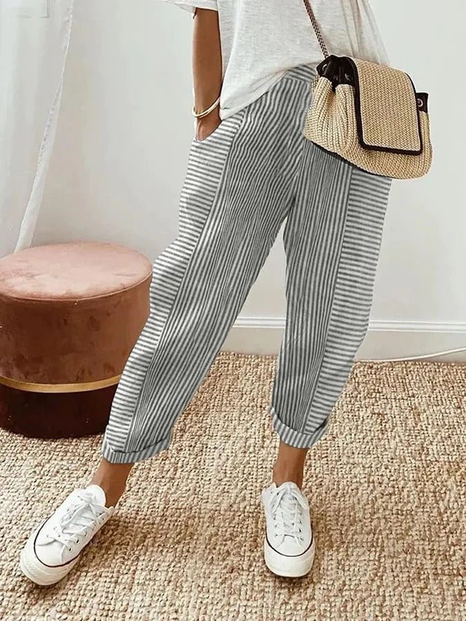 Lucía™ | Pantalones a Rayas con Estilo