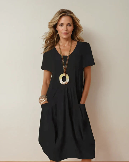 Teresa™ | Vestido de Verano Ligero en Tela Natural