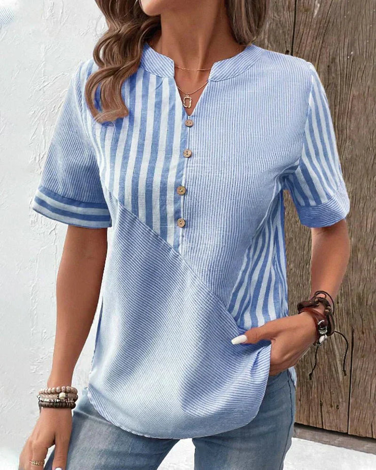 Marta™ | Blusa Rayada Suave