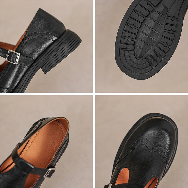 Elena™ | Merceditas elegantes de cuero
