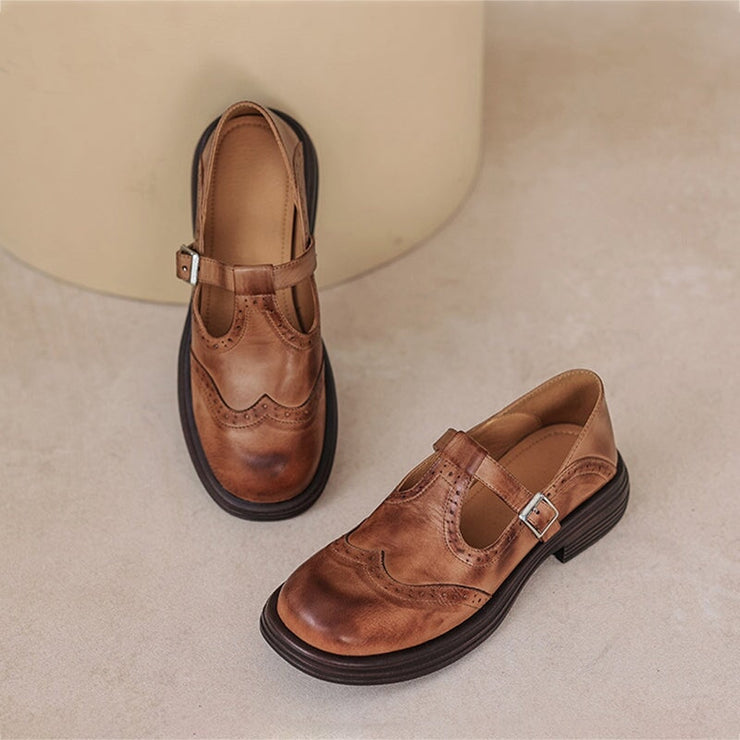 Elena™ | Merceditas elegantes de cuero