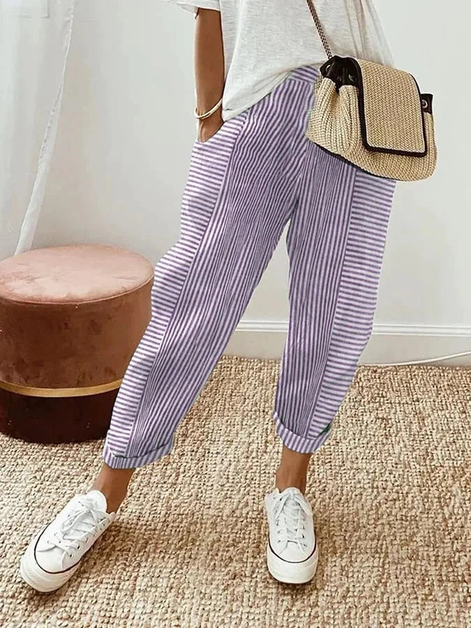 Lucía™ | Pantalones a Rayas con Estilo