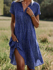 Clara™ | Vestido Midi con Mangas Cortas