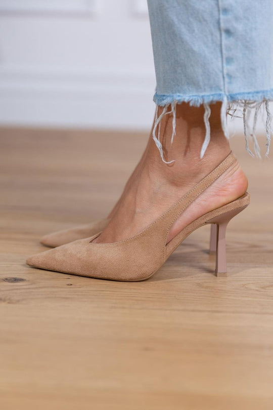 Alma | Zapatos slingback nude elegantes