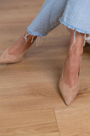 Alma | Zapatos slingback nude elegantes