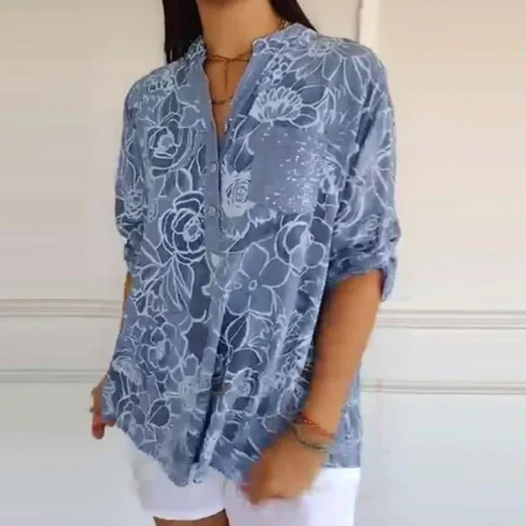 Lucinda™ | Camisa estampada con botones