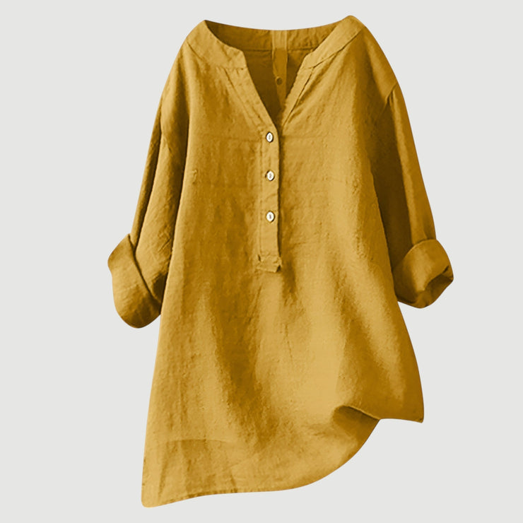 Carmen™ | Camisa de lino fresca con botones